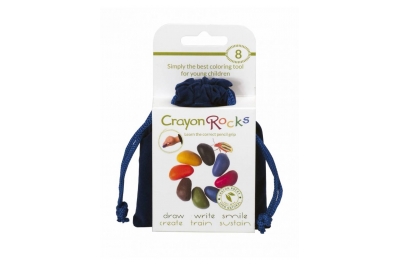 Crayon Rocks Blue velvet 8 colors kavicskréta - Kék bársony tasak (8 db)