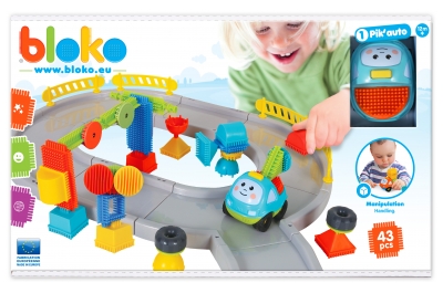 BLOKO - Tüsi építőjáték 43 db-os autópálya
